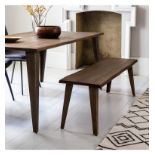 Foundry Dining Bench Oak 1500x400x430mm The Foundry Dining Bench is made using solid oak tops and