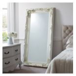 Carved Louis Leaner Mirror Cream This beautiful baroque style mirror sits perfectly in a modern