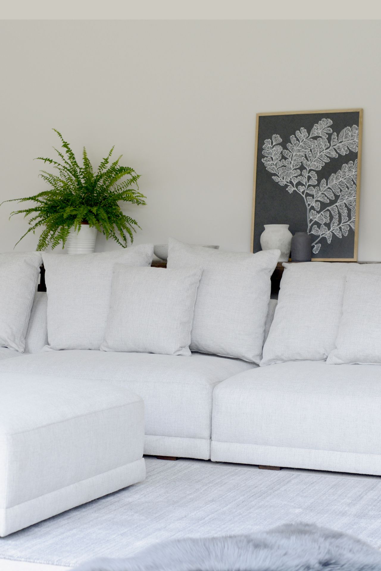 4 Piece Sectional Sofa Set - White - Image 2 of 2