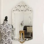 Baroque Silver Mirror This Is A Distinctive Antique Baroque Accent Mirror, Which Can Be Hung