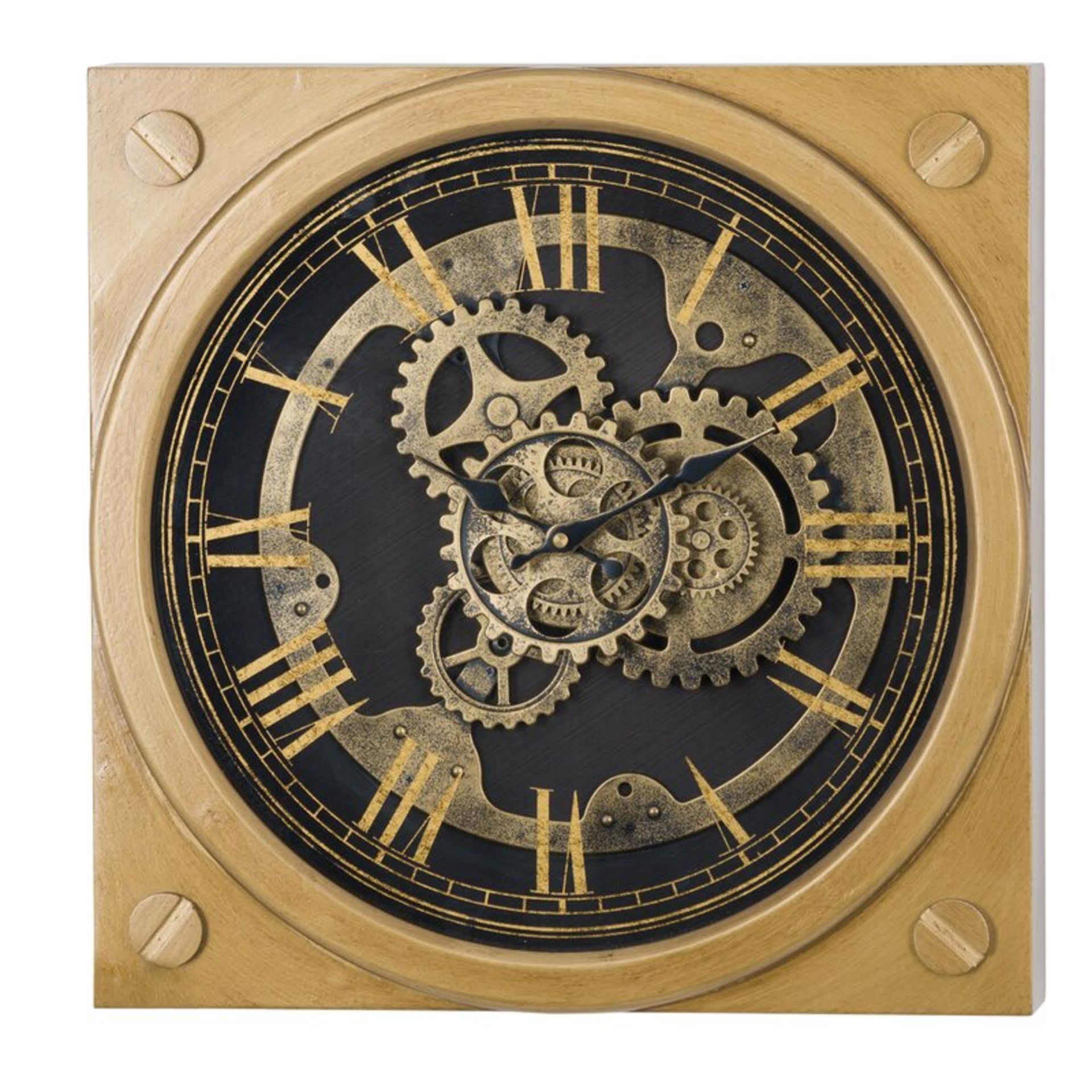 Square Gold Moving Mechanism Clock A Unique And Handsome Addition To Any Interior That Will Be
