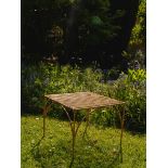 Iron Garden Table in Copper