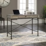 Console desk Featuring a pull-out drawer with a hinged flap fastening, this desirable industrial-