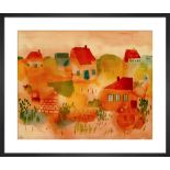 Paul Klee Nordsee Insel Hauser, 1923 Framed Print in Responsibly Sourced Solid Frame With A