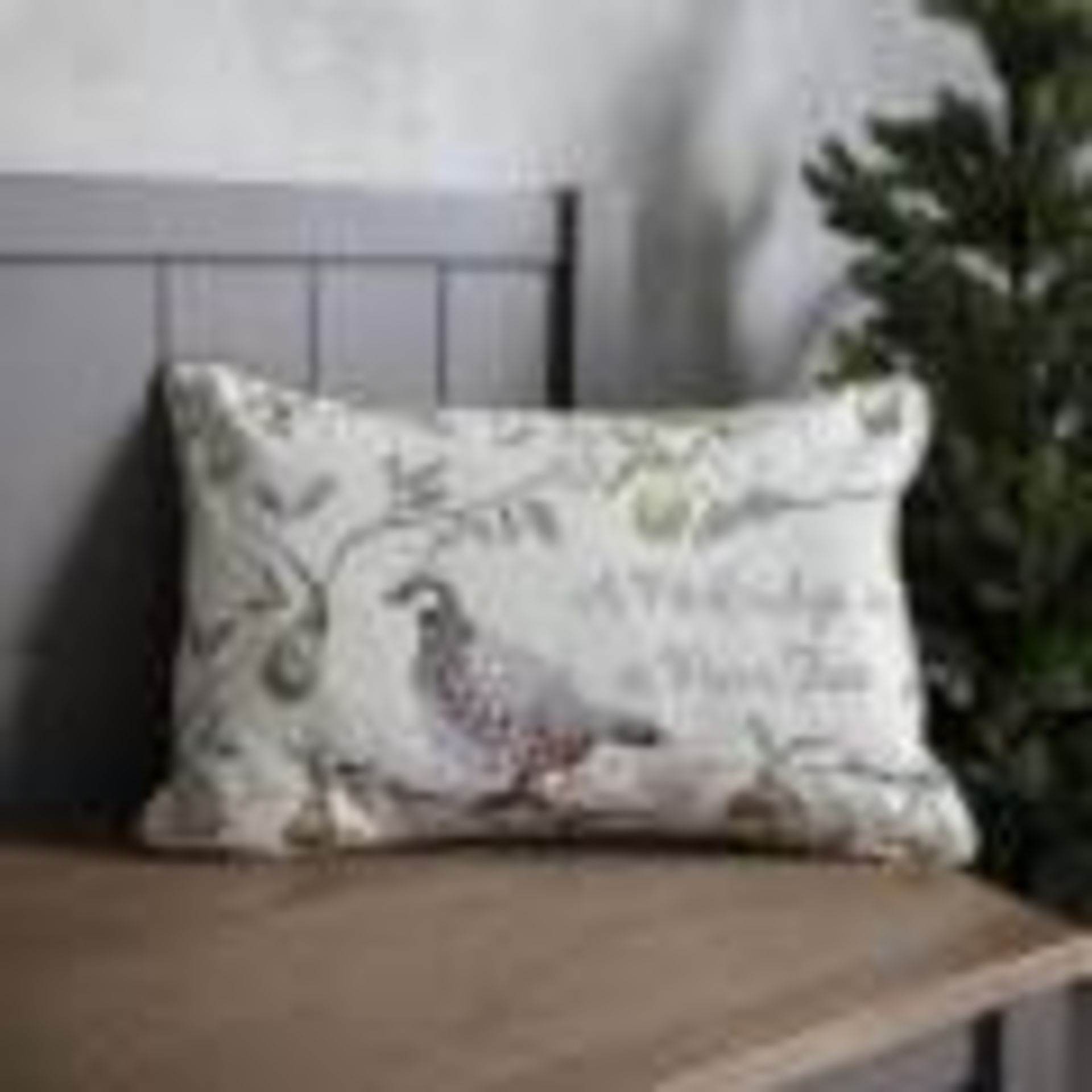 4 x A Partridge In A Pear Tree Cushion Feather Filled Subtle And Stylish Cushion Is Finished With