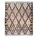 Brown Diamond Rug 203 x 249cm: A gorgeous Moroccan inspired floor rug.