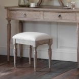 Mustique Dressing Stool Our new Mustique collection is made from Mindy wood and lightly brushed to