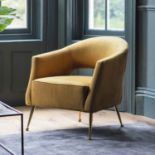 Barletta Armchair Gold Velvet 750x730x750mm Contemporary arm chair perfect for adding style and