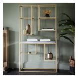 Pippard Open Display Unit Champagne Introduce sleek style to your room with this stunning Pippard