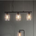 Chicago 3 Pendant Light Black Simple yet stylish providing your living space a warm and contemporary