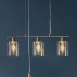 Chicago 3 Pendant Light Brushed Nickel Simple yet stylish providing your living space a warm and