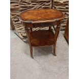 Cheshire Side Table A Stunning Reproduction Side Table In Notra Crotch Satinwood And Rosewood The