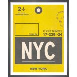 Nick Cranston Destination - New York, 28x36cm Framed Print in Responsibly Sourced Solid Frame With A