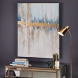 Blue and Gold Ombre Canvas Add a striking focal point to your home with this dreamscape abstract