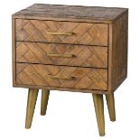 Cabello 3 Drawer Bedside Table designed to deliver a sophisticated feel to interiors via their