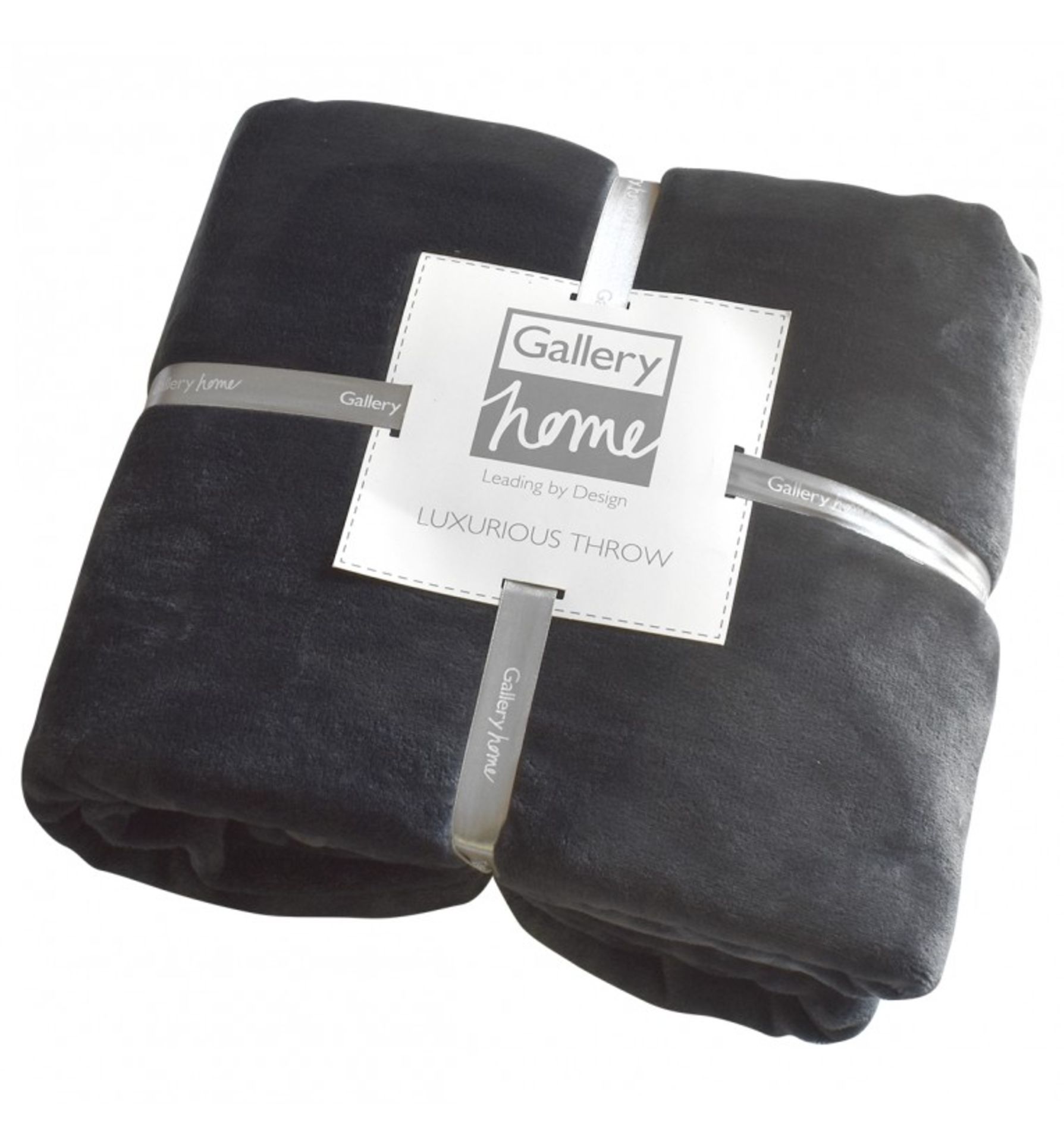 Flannel Fleece Throw Charcoal Kilburn and Scott Super soft flannel fleece throw fits perfectly as an - Image 2 of 2