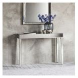 Blenheim Mirrored Console Table Timeless console table with a bevelled mirrored top bevelled