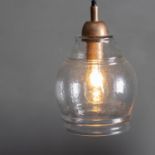 Bonello Pendant Light Small Beautifully textured glass pendent light. Bulb not included.Glass /