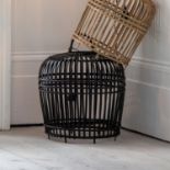 Pueblo Lampshade Charcoal Large Wicker 54 x 54 x 54cm (Loc 5055999253369)