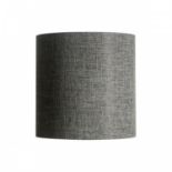 Alessia Shade This pillar style lamp shade has a modern and universal speckled grey colour.