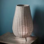 Bromley Table Lamp Unique wicker table lamp in a cool grey finish to suit any living space.Wicker 31