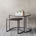 Bute Coffee Table (Nest of 2) Set of two coffee modern and functional tables 750x750x550mm and