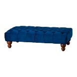 Benedict Tufted Rectangle Ottoman Grace your home interior with the timeless beauty of the