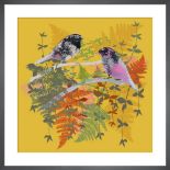 Tiffany Lynch Birdies 4, 30x30cm Framed Print in Responsibly Sourced Solid Frame With A Brushed