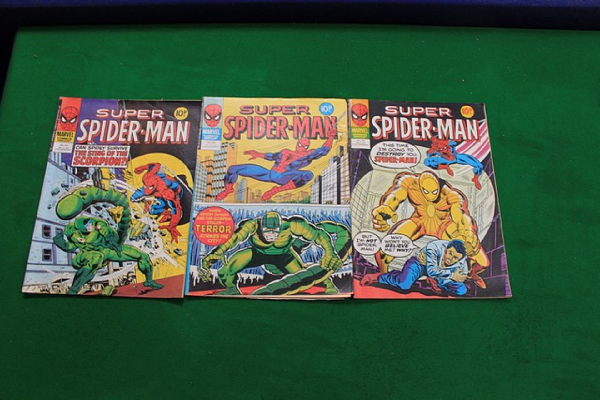 3 X Marvel Comics Comprising Spider-Man No 308, W/E Jan 3 1980 #Spider-Man No 309, W/E Jan 10, 1979#