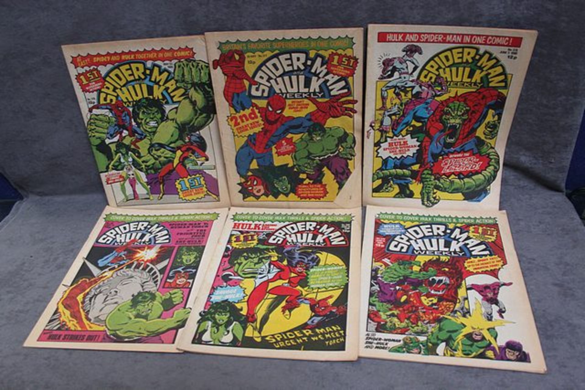 6 x Marvel Comics comprising Spider-Man & Hulk weekly No 376 Spider-Man & Hulk weekly No 377