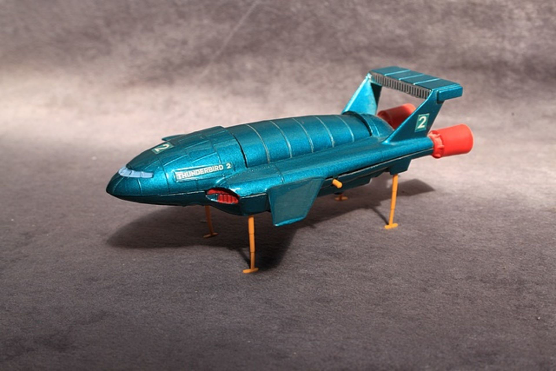 Dinky Diecast #106 Thunderbirds T2 Model All Blue Metal Version with Yellow LegsDinky replaced its - Image 2 of 3