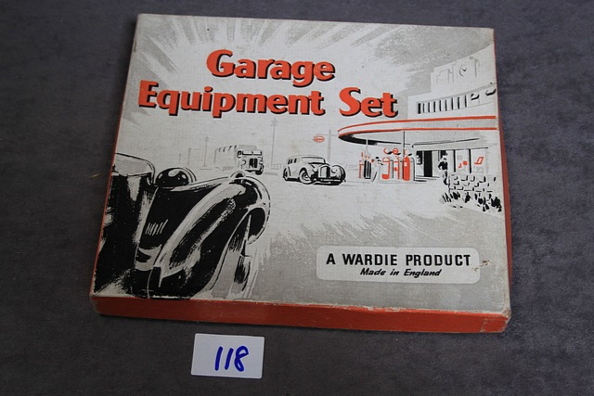 Wardie Product (UK) Diecast Made Garage Equipment Set 1950s Very Rare - Image 2 of 2