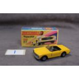 Matchbox # 27 Mercedes 230SL Mint In Fair Box Yellow