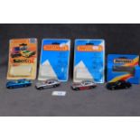 4 X Matchbox Diecast Models #67 Datsun 260Z Metallic Blue Mint Model On Open Card #67 Datsun 260z