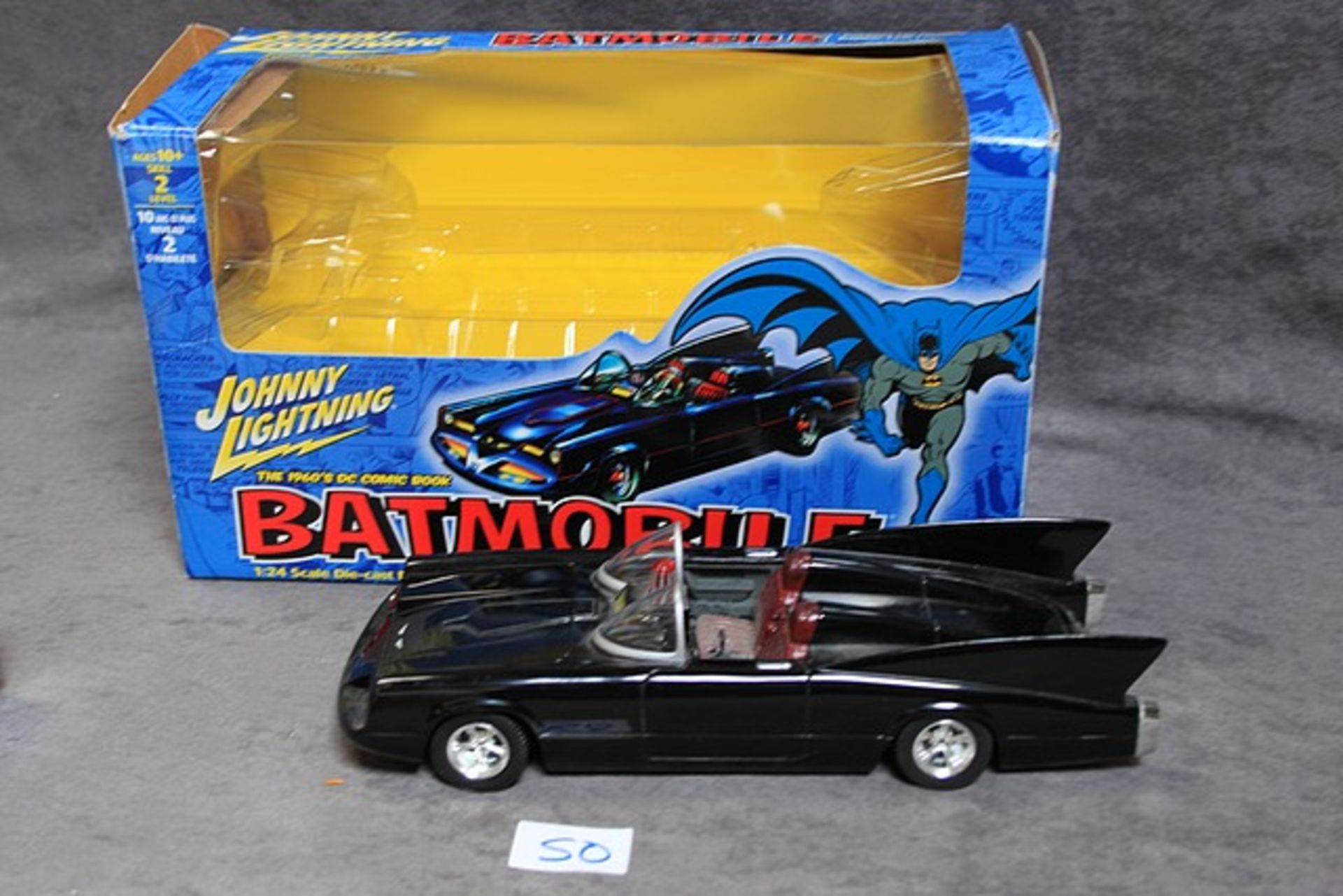 Johnny Lightning Batmobile 1950's DiecastPre-painted Assembly Kit 1/24 Scale Johnny Lightning Is A