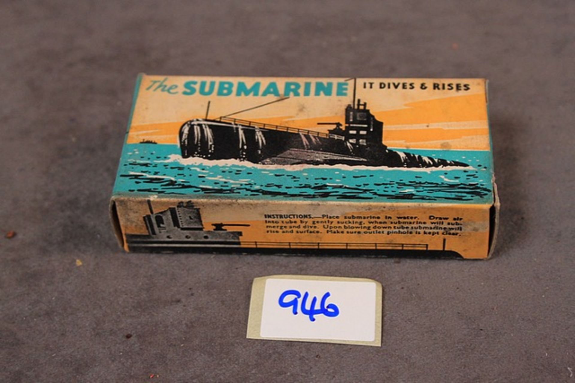 Tresco Product The Submarine â€“ It Dives & Rises Bath Toy Made In England C 1960 (Rare with box) - Image 2 of 2