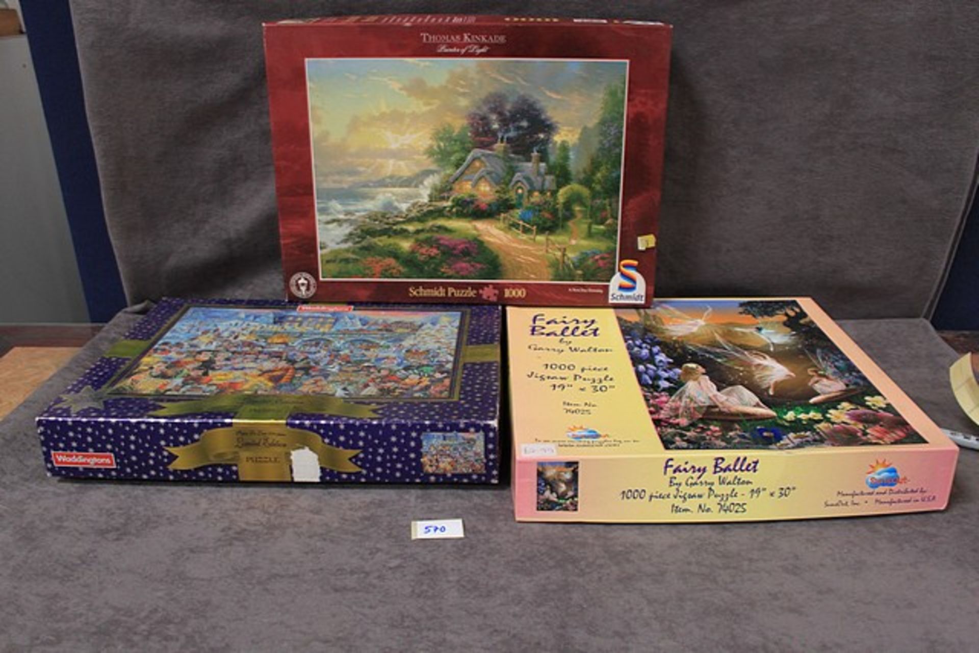 3x Various Boxed 1000 Piece Jigsaw Puzzles