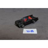 Vintage 1976 1/64 Corgi Junior Batmobile With Batman Figure In Played Condition