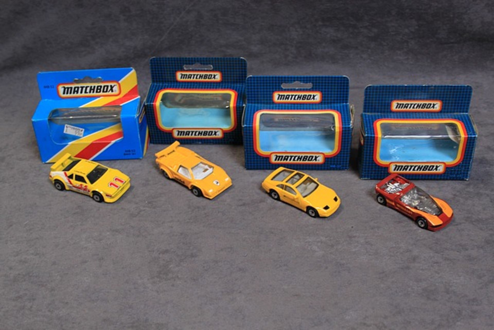 4 X Matchbox Diecast Models #37 Nissan 300ZX Yellow #49 Peugeot Quasar #52 BMW M1 Yellow Rally No 11 - Image 2 of 2