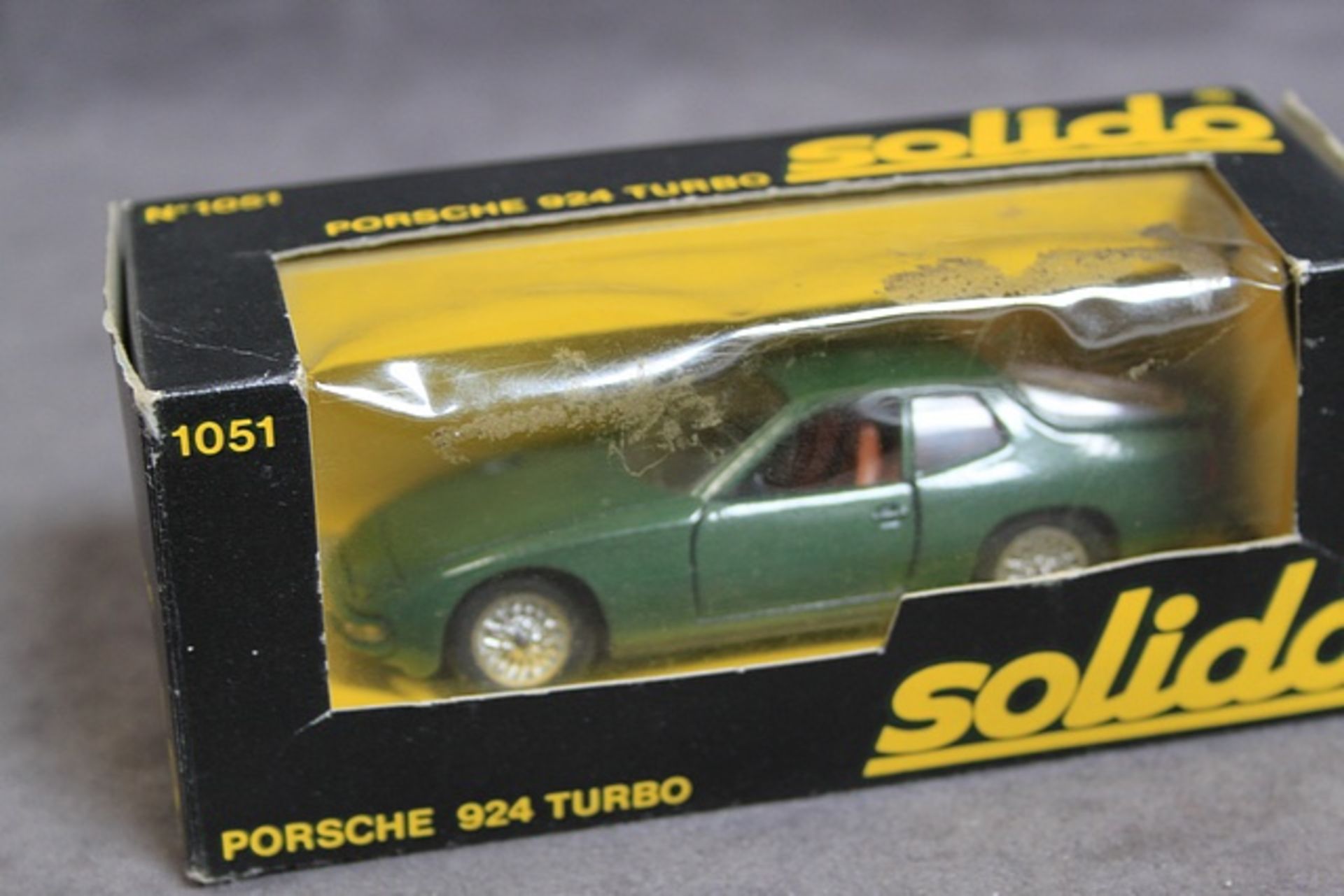Solido Diecast Model #1051 Porsche 924 Turbo In Green Complete With Box