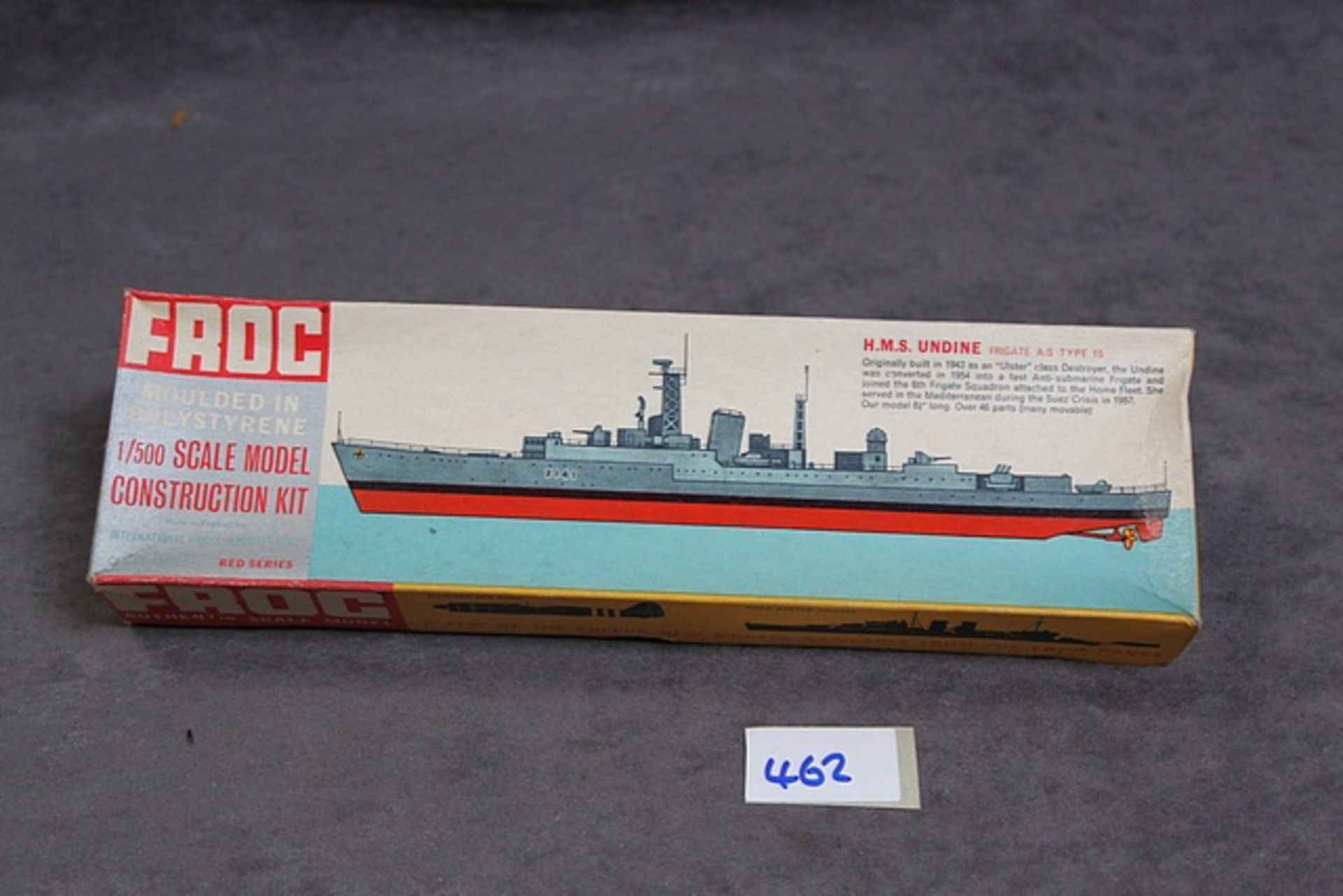 Frog Red Series #126P Plastic Kit - HMS Undine 1963 Kit - Image 2 of 2