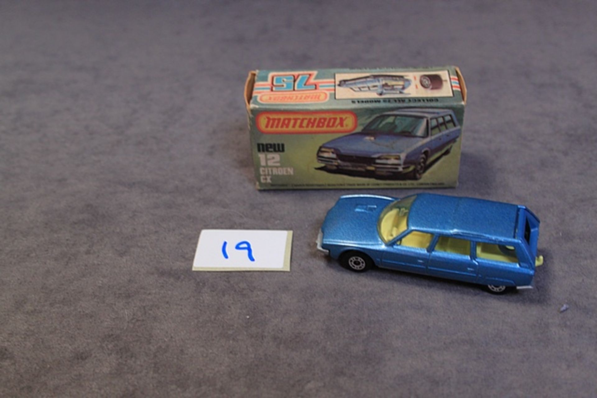 Matchbox Diecast #12 Citroen CX Blue In Excellent Box