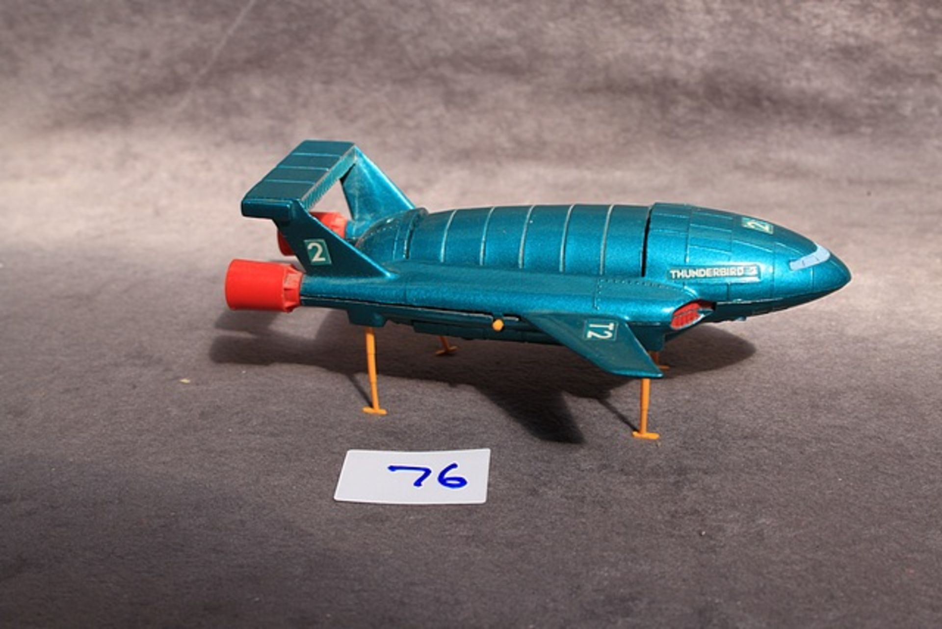 Dinky Diecast #106 Thunderbirds T2 Model All Blue Metal Version with Yellow LegsDinky replaced its