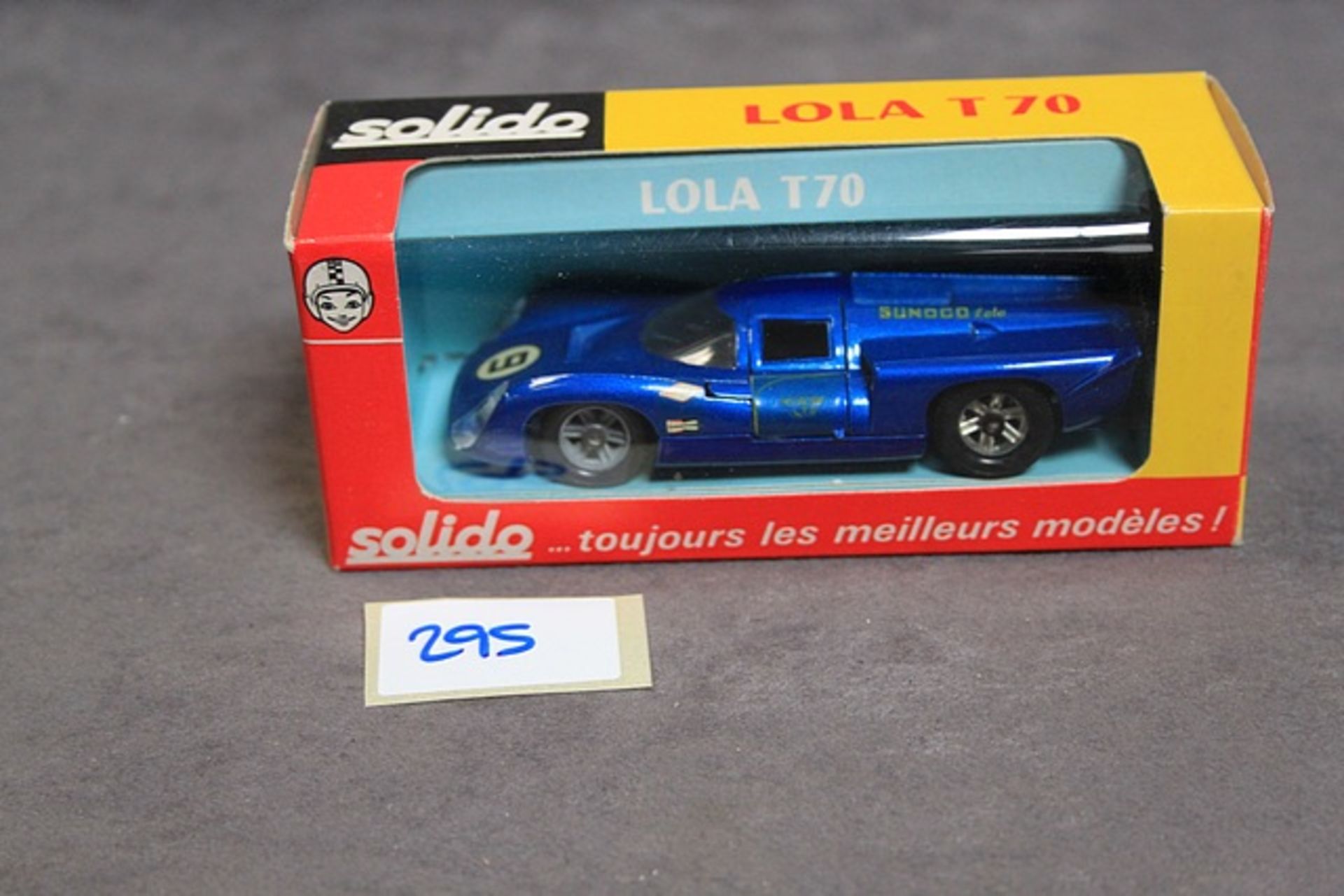 Solido Diecast Model #175 Lola T70 In Blue Complete With crisp Box - Image 2 of 2