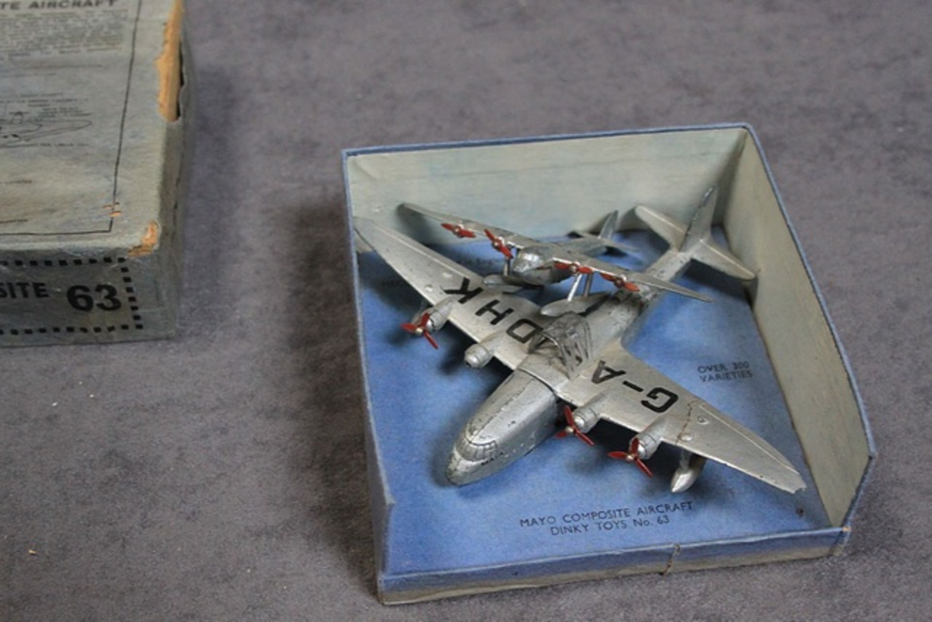 Extremely Rare Dinky #63 Mayo Composite Aircraft Colour/Variation: Silver G-A DHK Pre War Model, # - Image 6 of 6