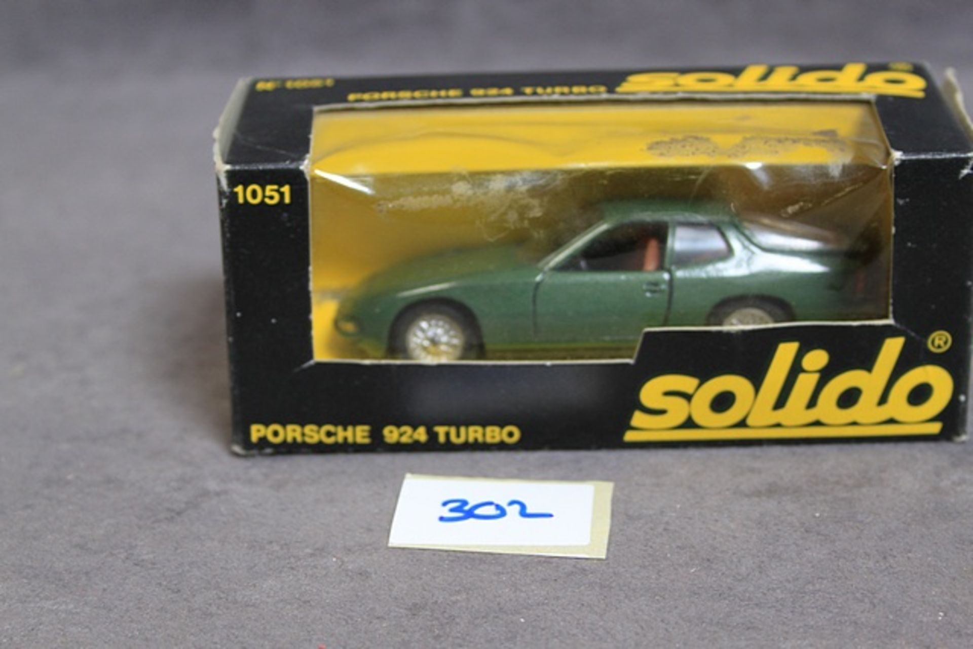 Solido Diecast Model #1051 Porsche 924 Turbo In Green Complete With Box - Image 2 of 2
