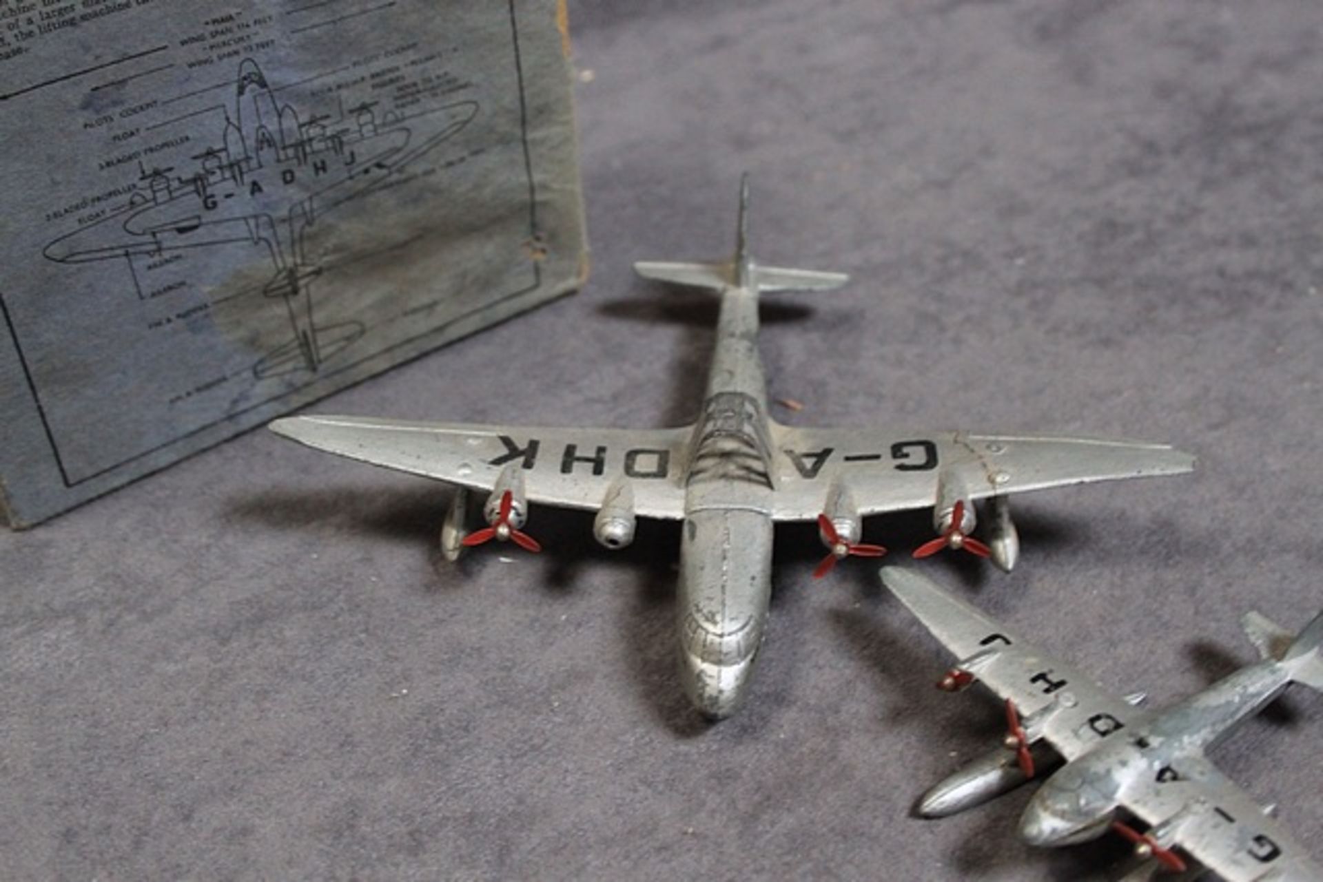 Extremely Rare Dinky #63 Mayo Composite Aircraft Colour/Variation: Silver G-A DHK Pre War Model, # - Image 4 of 6