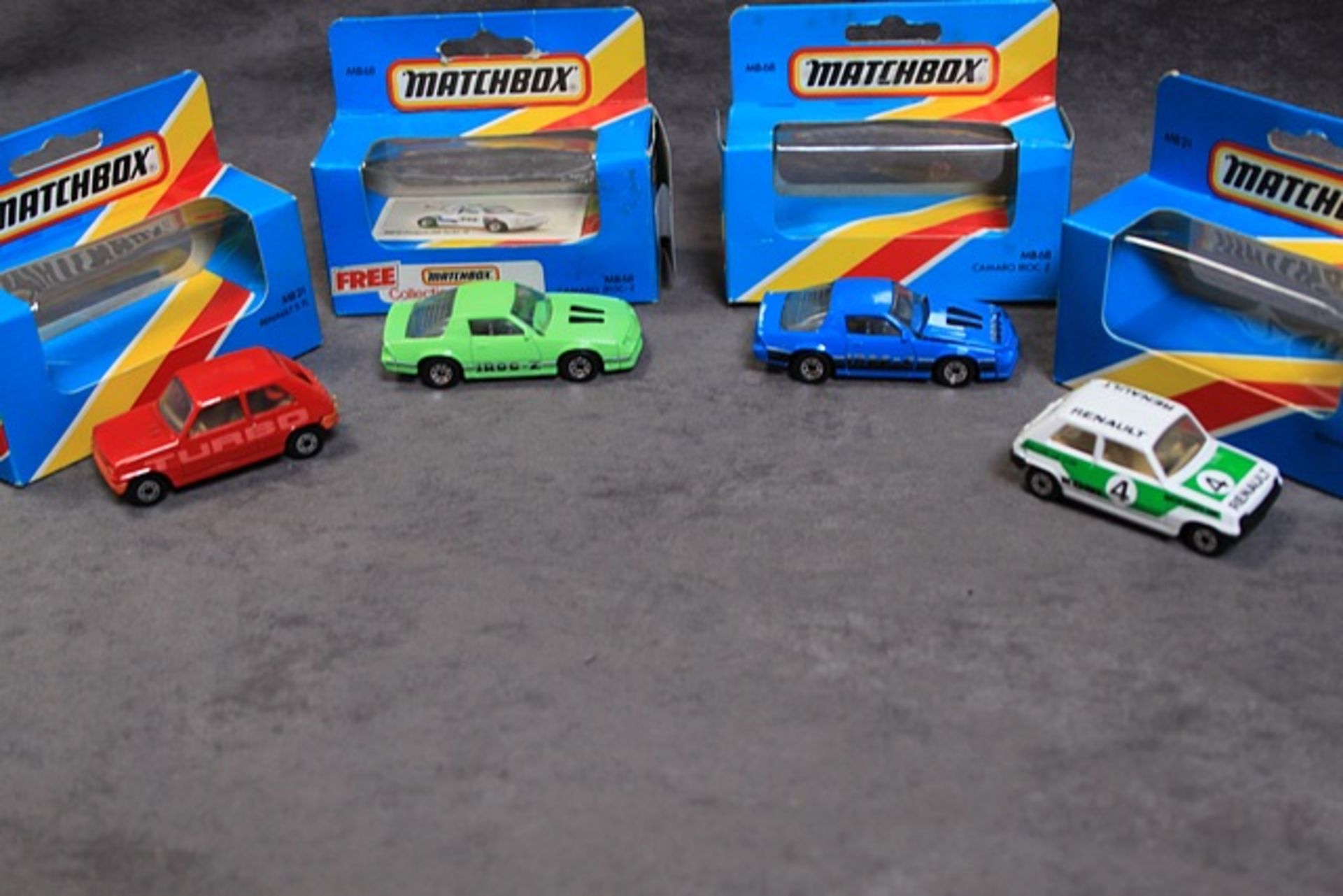 4 X Matchbox Diecast Models #21 Renault 5 TL Red #21 Renault 5 Rallly Car No4 Green And White #68 - Image 2 of 2