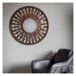 Mitcham Round Mirror 920x30x920mm Sleek and stylish round, unique mirror featuring strips of