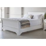 Laura Ashley Gabrielle Dove Grey Super King Size 6' High Bedstead The Gabrielle Bedstead draws its